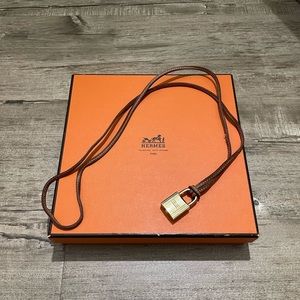 Hermes Padlock with Leather Strap